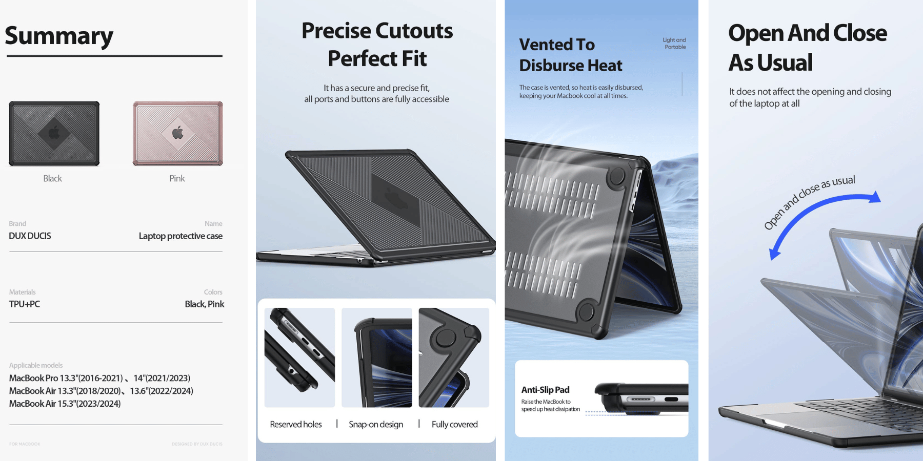 Ốp MacBook Air | Pro Dux Ducis LCGH Series