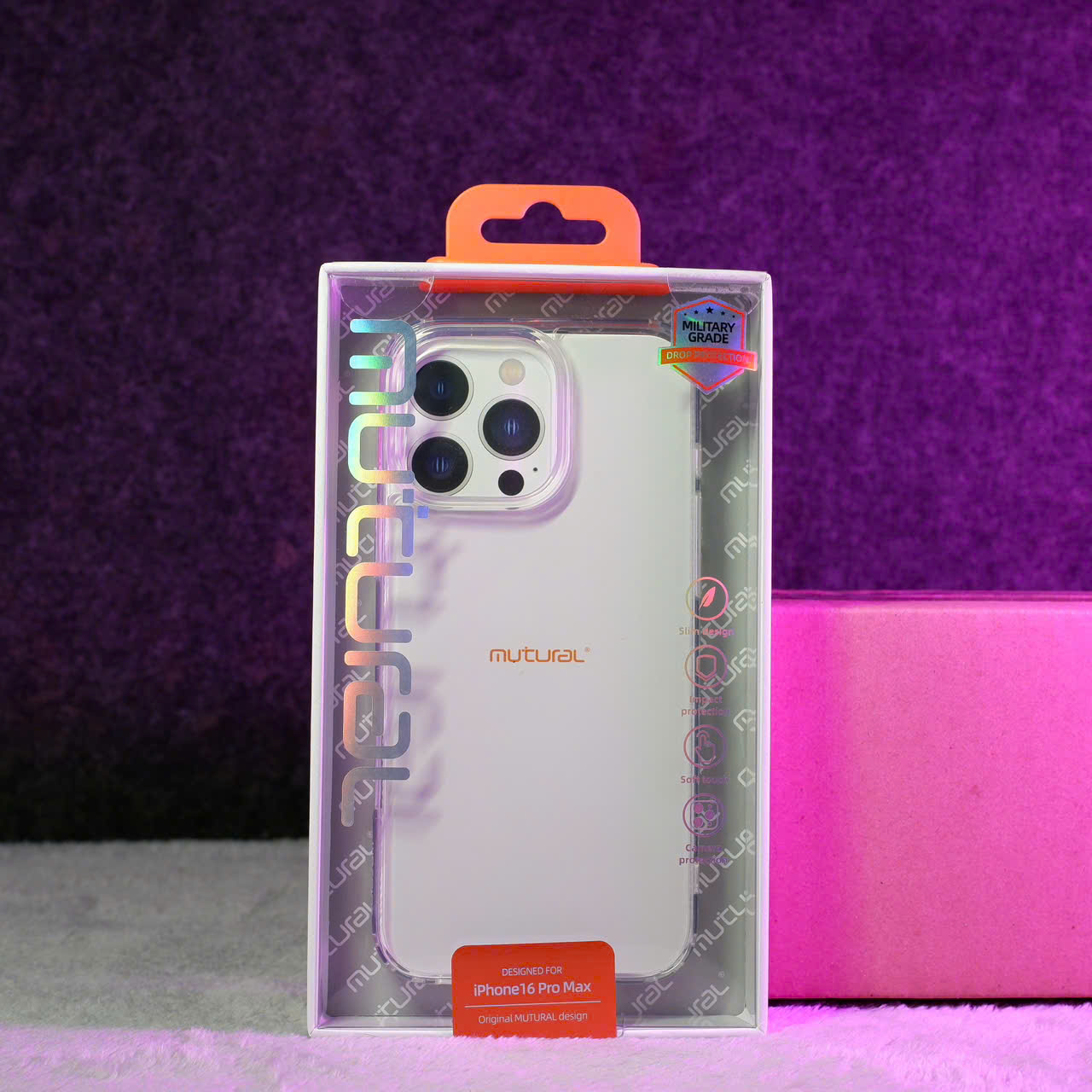 Ốp Lưng Trong Suốt MUTURAL ICE CLEAR CASE iPhone 16 Series
