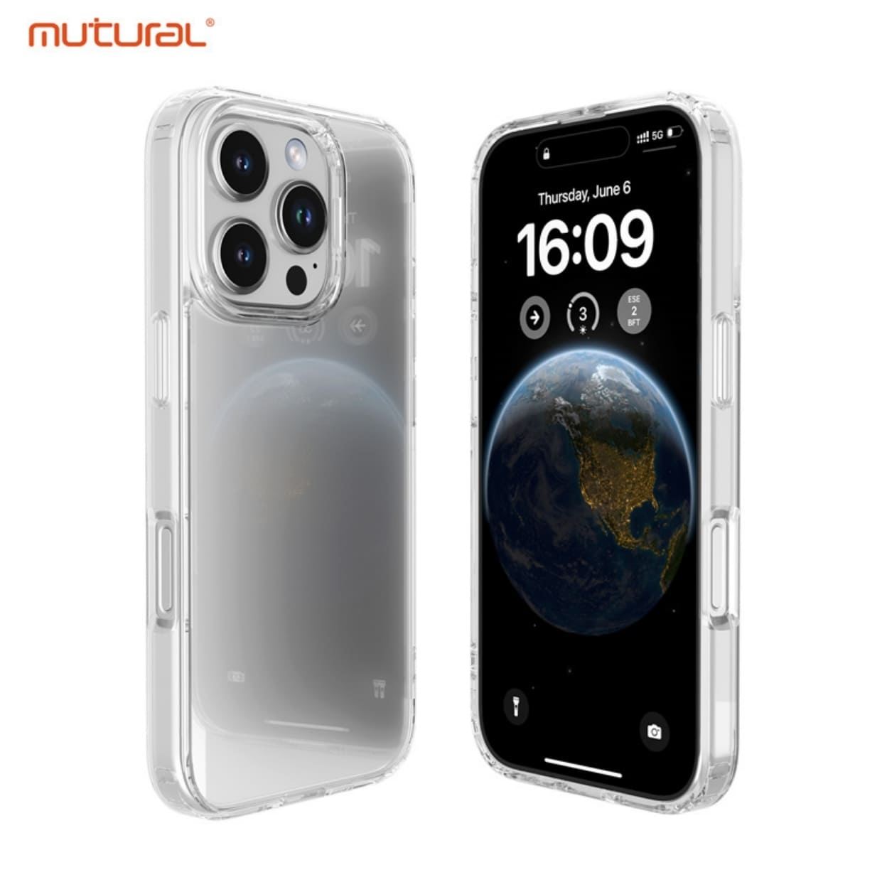 Ốp Lưng Trong Suốt MUTURAL ICE CLEAR CASE iPhone 16 Series