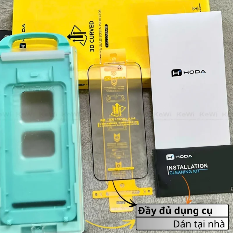 Cường Lực HODA 3D CURVED iPhone 16 Series