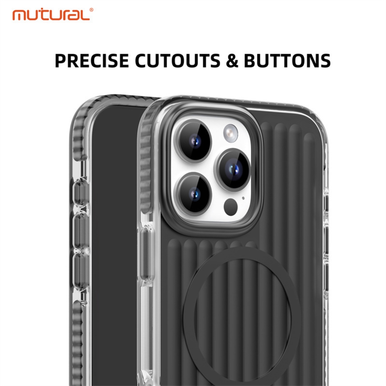 MUTURAL iPhone 16 Series Bumpy Solid Magsafe