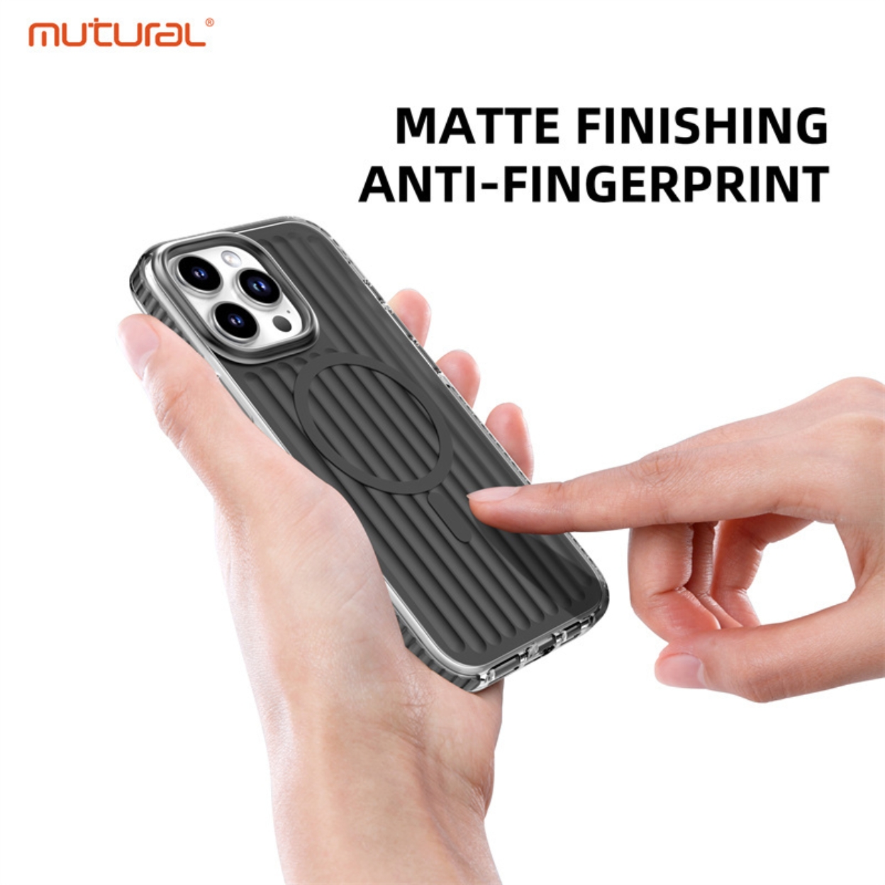 MUTURAL iPhone 16 Series Bumpy Solid Magsafe