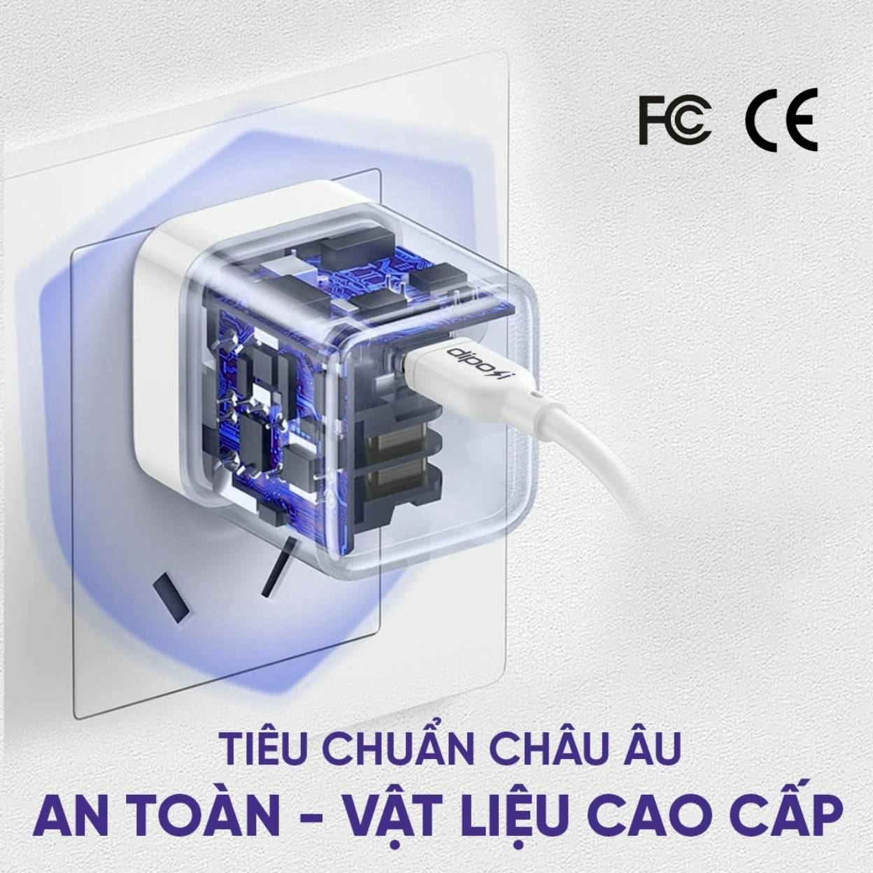 Bộ Sạc Củ Kèm Cáp Sạc DIPOSI PD20W