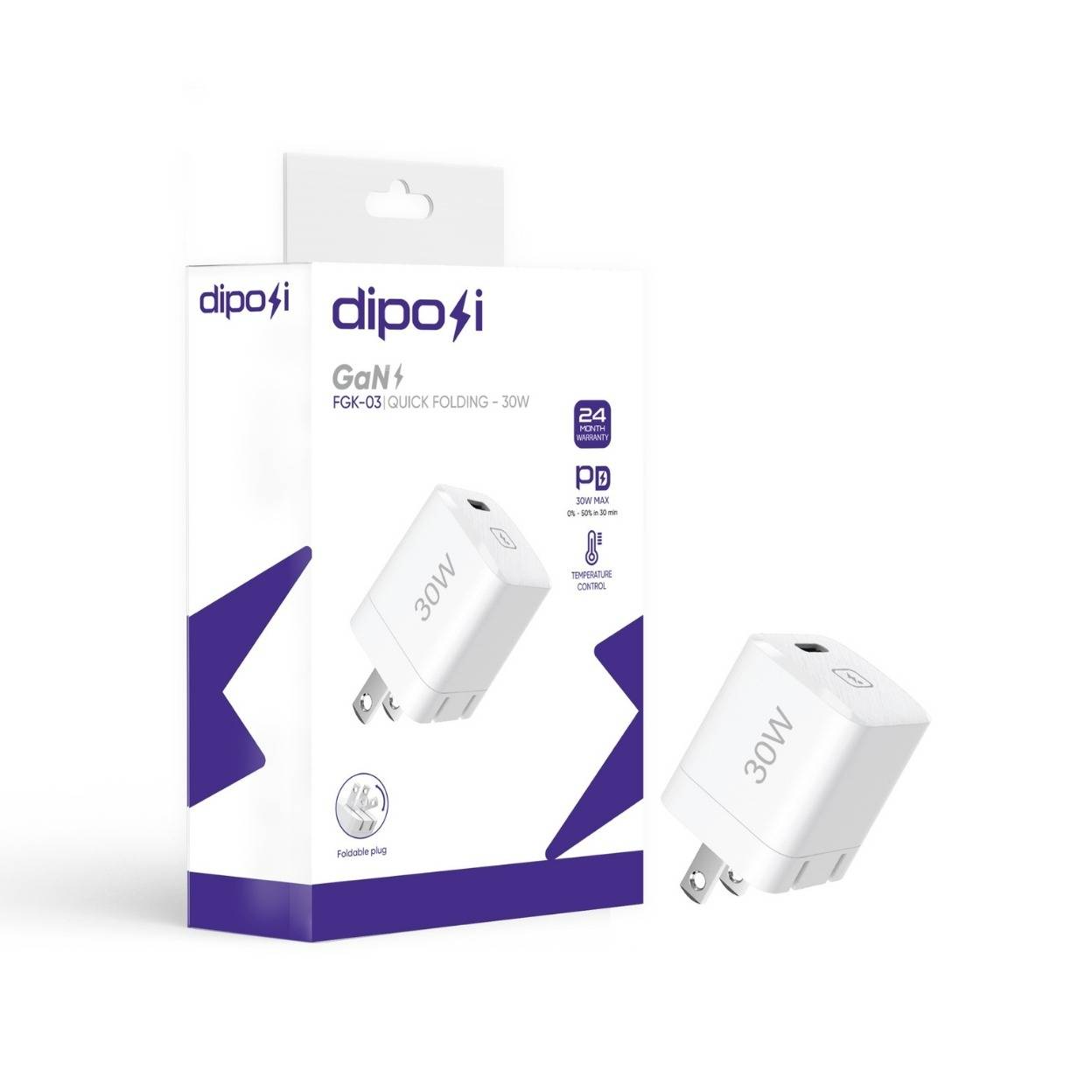 Củ sạc nhanh Diposi GAN 30W