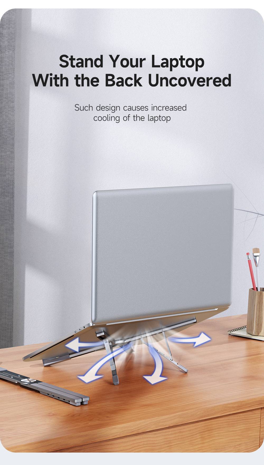 Giá Đỡ Laptop X-Shape Gấp Gọn Chống Mỏi Cổ Vai