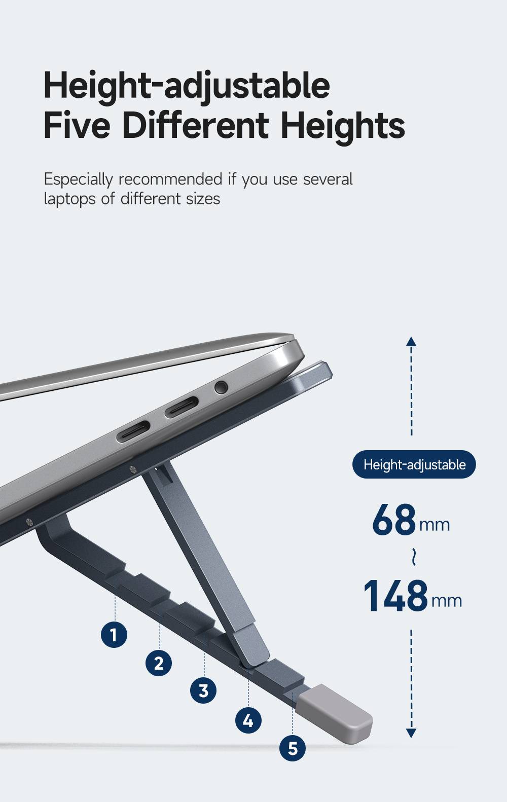 Giá Đỡ Laptop X-Shape Gấp Gọn Chống Mỏi Cổ Vai