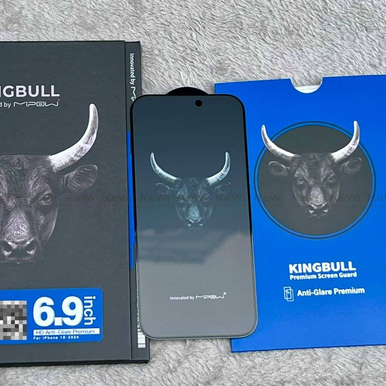 cường lực MIPOW KINGBULL Chống Vân Tay HD Anti Glare Protector