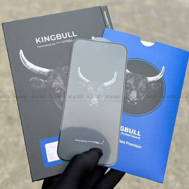 cường lực MIPOW KINGBULL Chống Vân Tay HD Anti Glare Protector