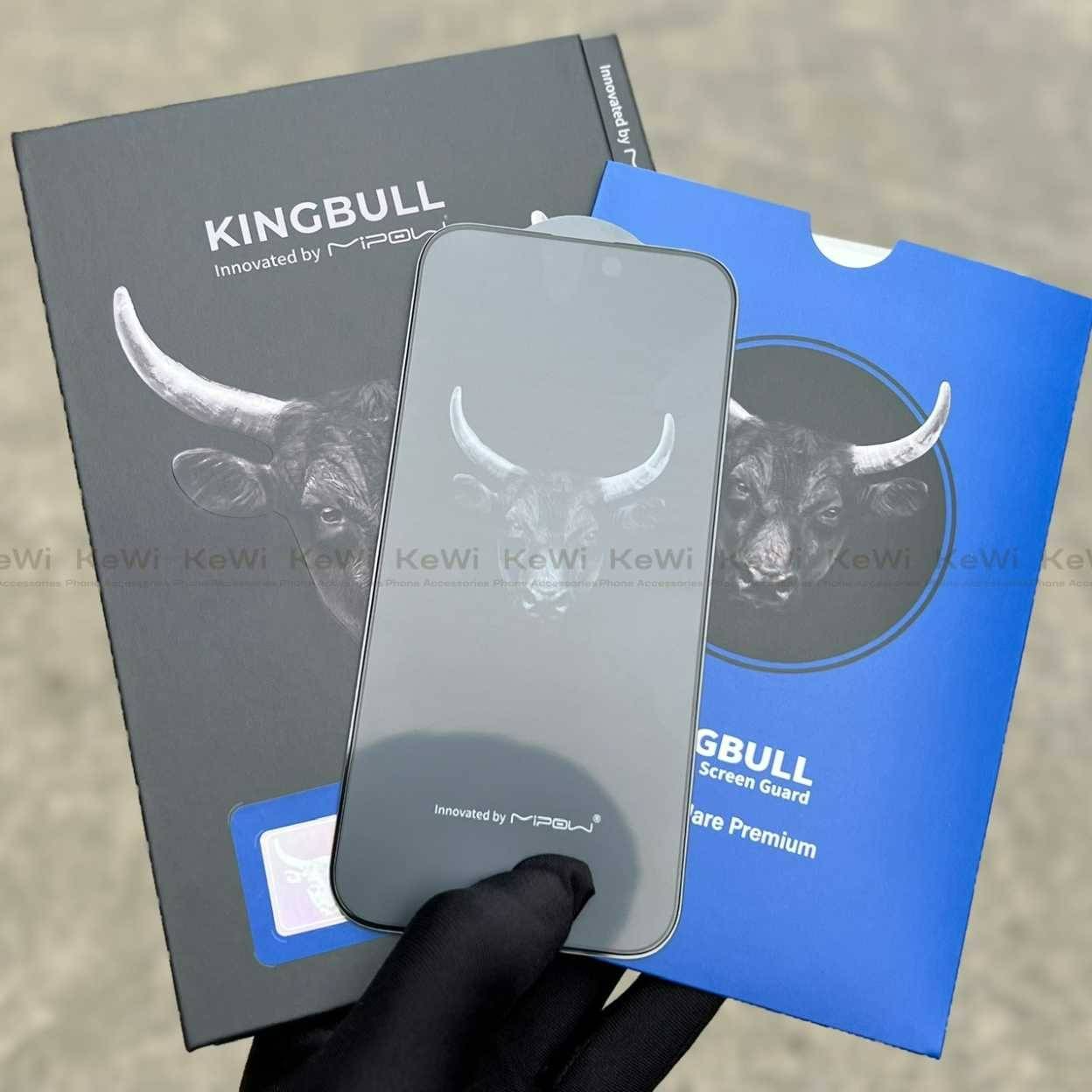 cường lực MIPOW KINGBULL Chống Vân Tay HD Anti Glare Protector