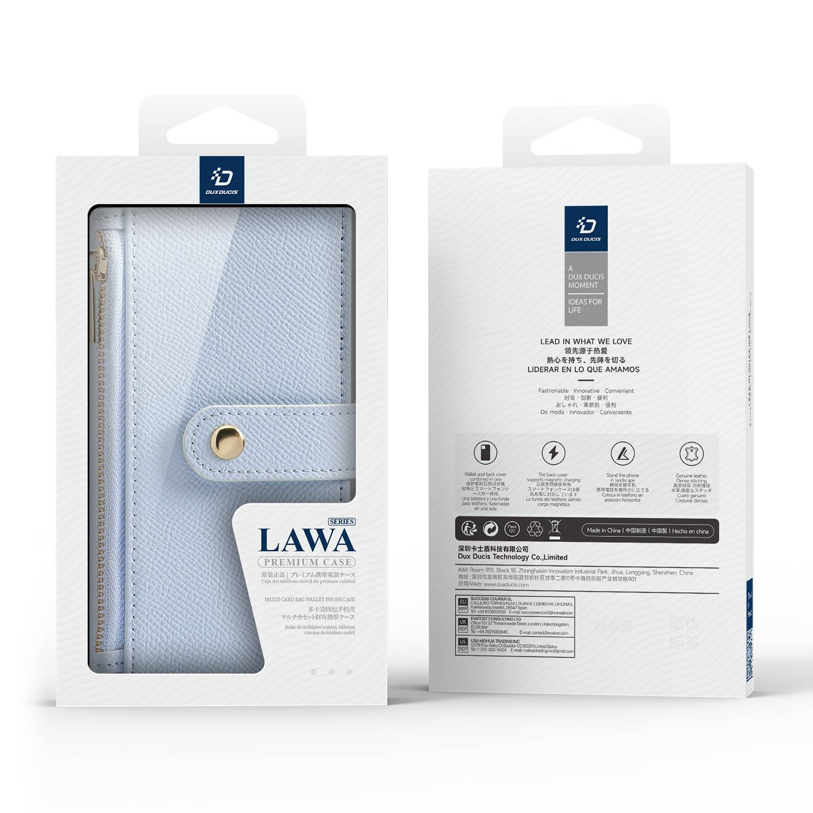 Ốp Lưng Kiêm Ví Da Dux Ducis iPhone 16 Series LAWA Series