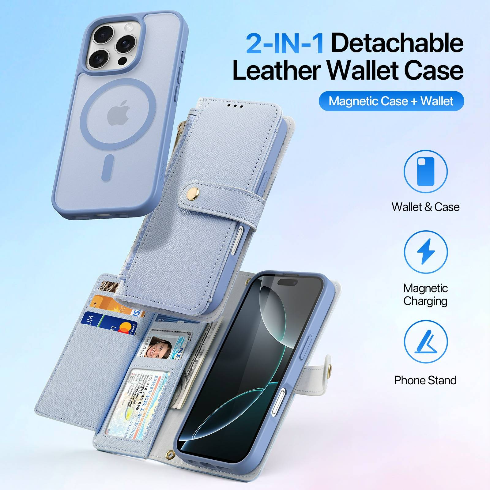 Ốp Lưng Kiêm Ví Da Dux Ducis iPhone 16 Series LAWA Series