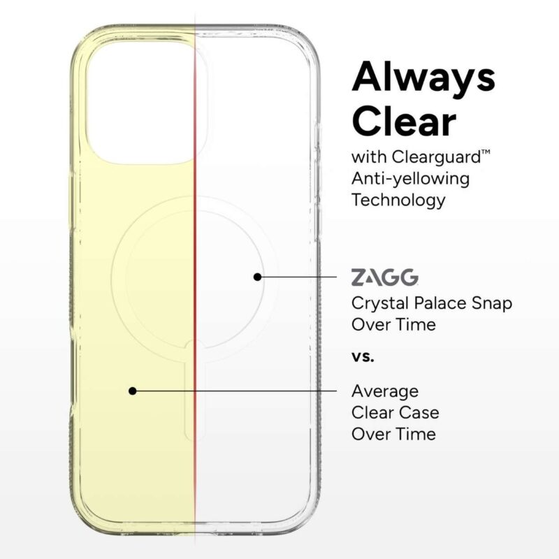Ốp Lưng ZAGG Crystal Palace Snap iPhone 16 Series Sạc MagSafe
