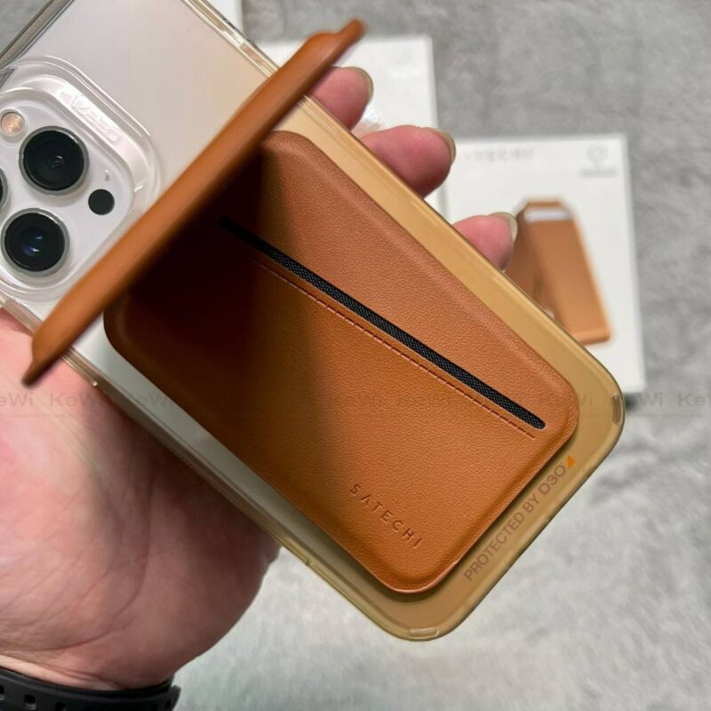 Ví Satechi Magnetic kiêm giá đỡ cho iPhone