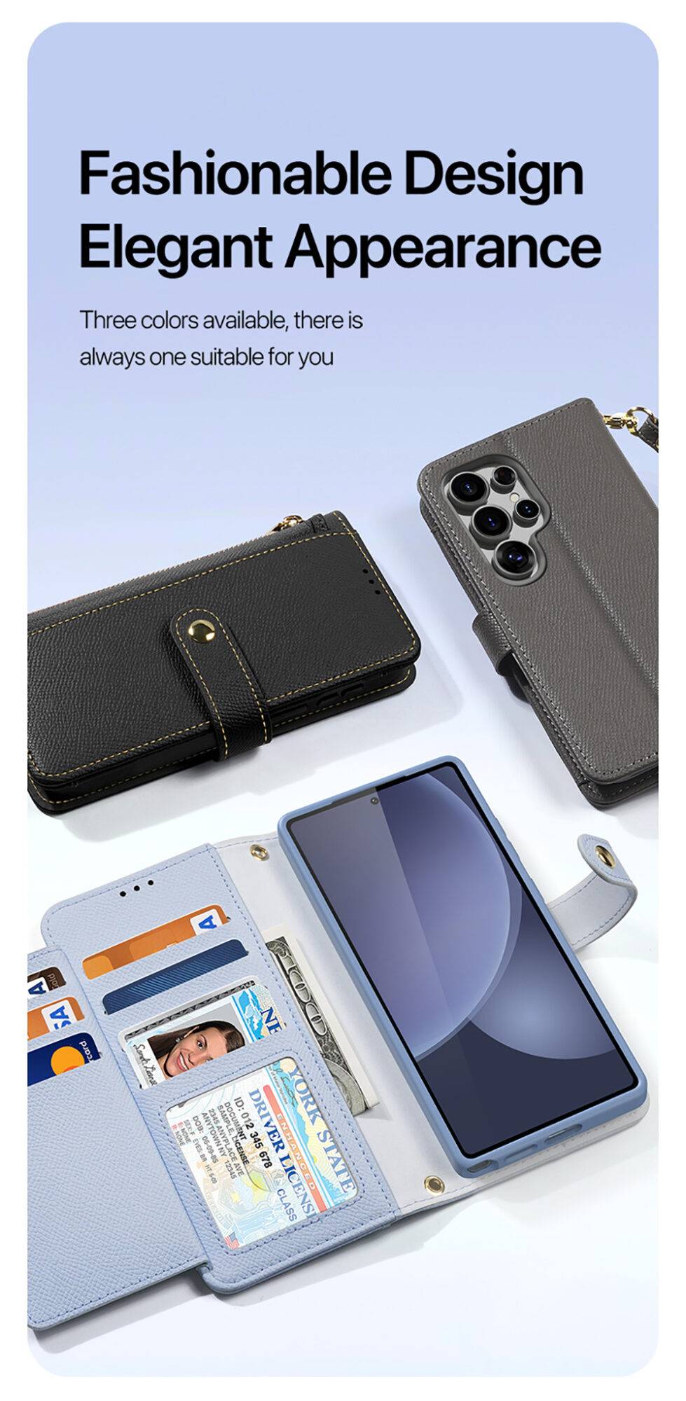 Ốp Lưng Dux Ducis Samsung Galaxy S25 Ultra Kiêm Ví Da Từ Tính LAWA Series