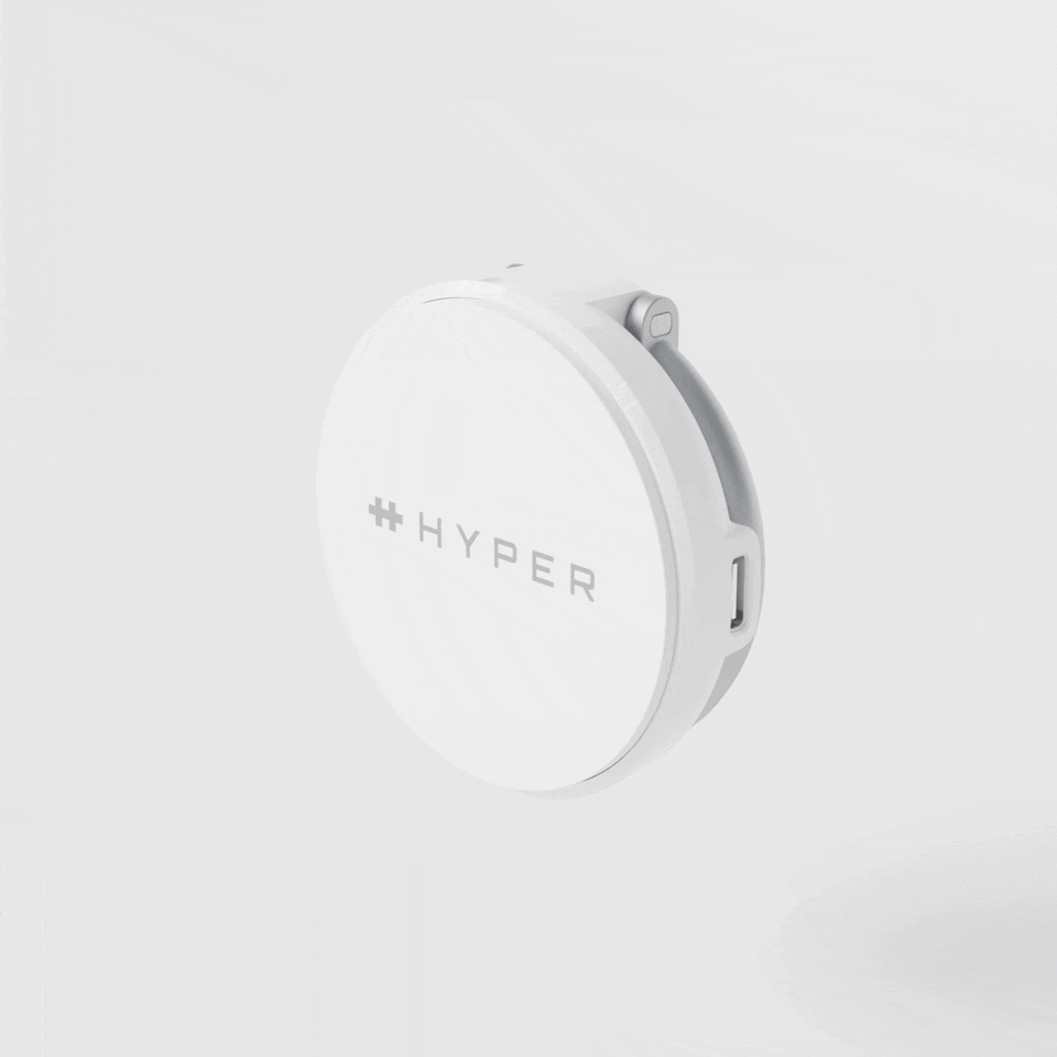 Bộ Sạc Không Dây HyperJuice Qi2 2 in 1 Magnetic Charging Stand – HJ3310WHGL