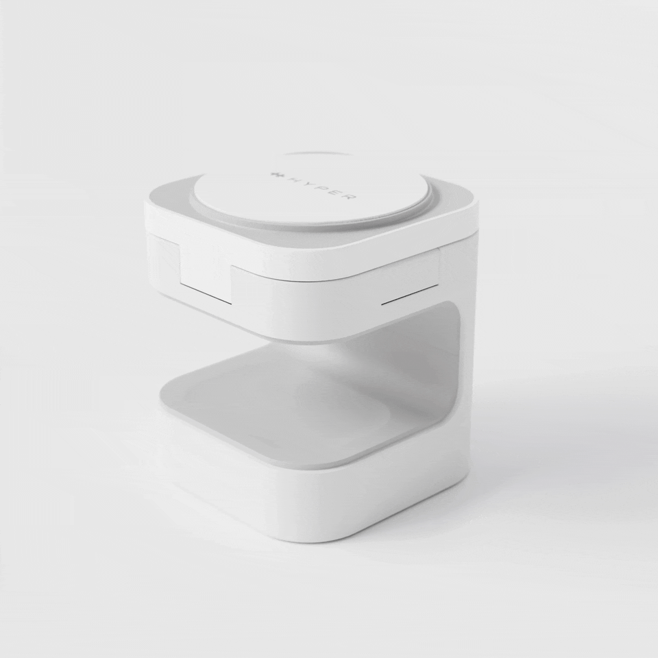 Bộ Sạc Không Dây HyperJuice Qi2 3 in 1 Magnetic Charging Stand - HJ3320WHGL