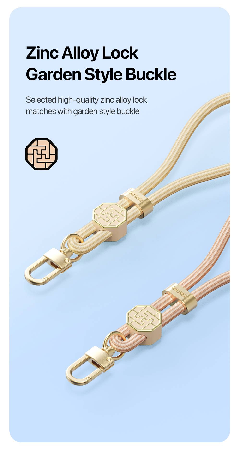 Dây đeo cổ tay điện thoại chống rơi Dux Ducis Swastika Garden Series