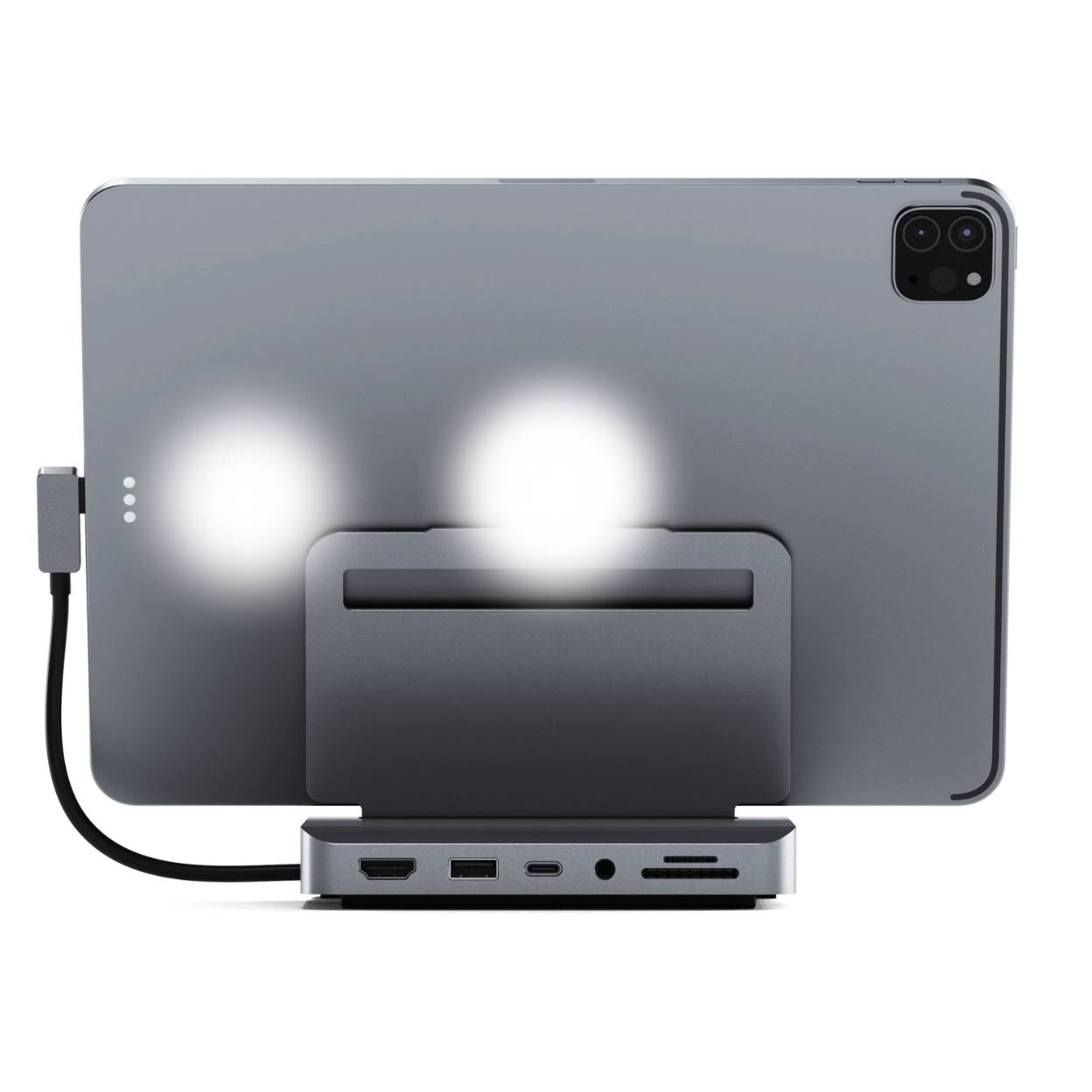 Đế Nhôm Kiêm Hub Chuyển Đổi Satechi 6-in-1 HDMI 4K/60Hz USB-C Cho iPad Pro – ST-TCSHIPM