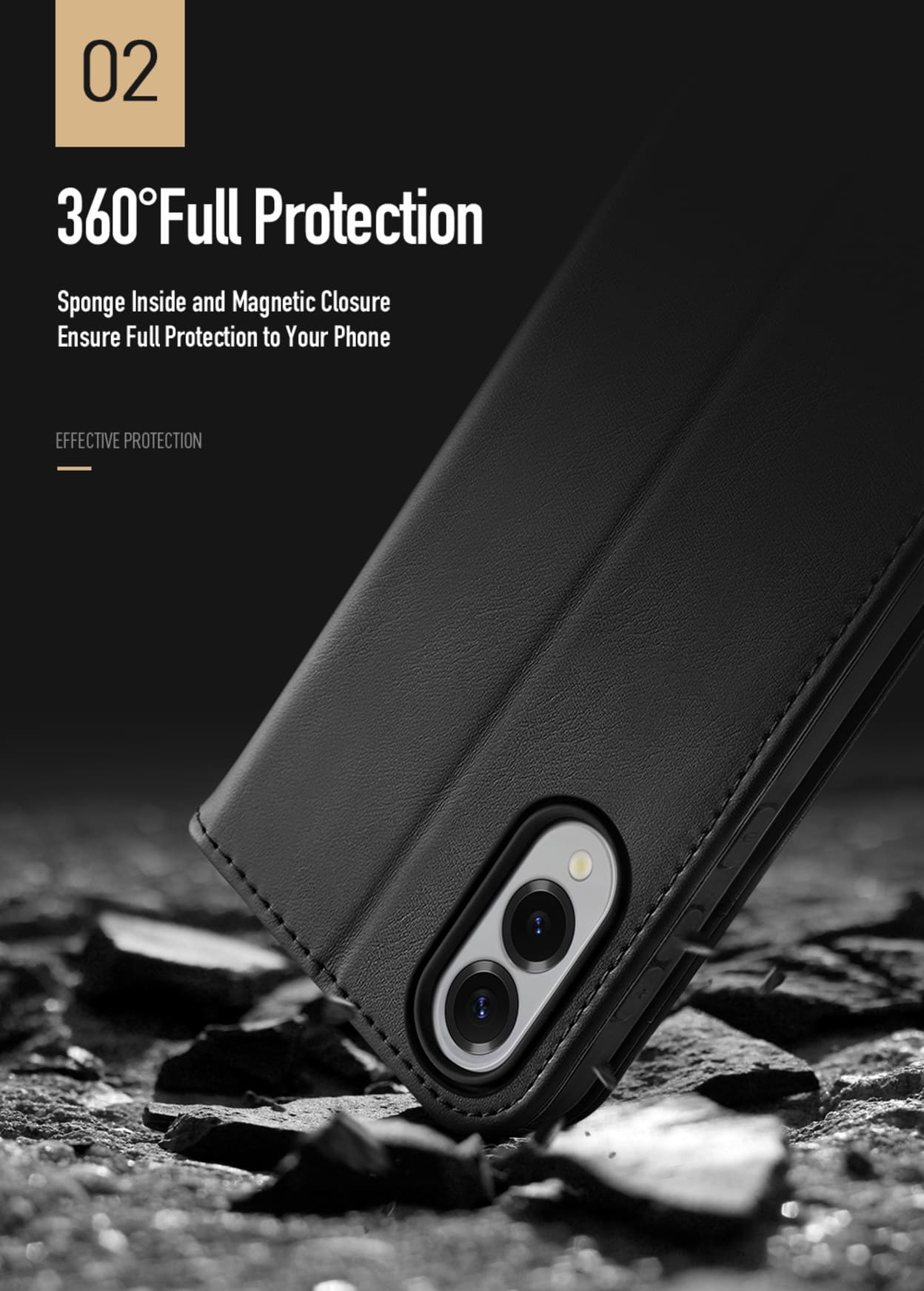 Bao da Dux Ducis Samsung Galaxy S25 Edge Hivo Series leather wallet case ví đựng thẻ