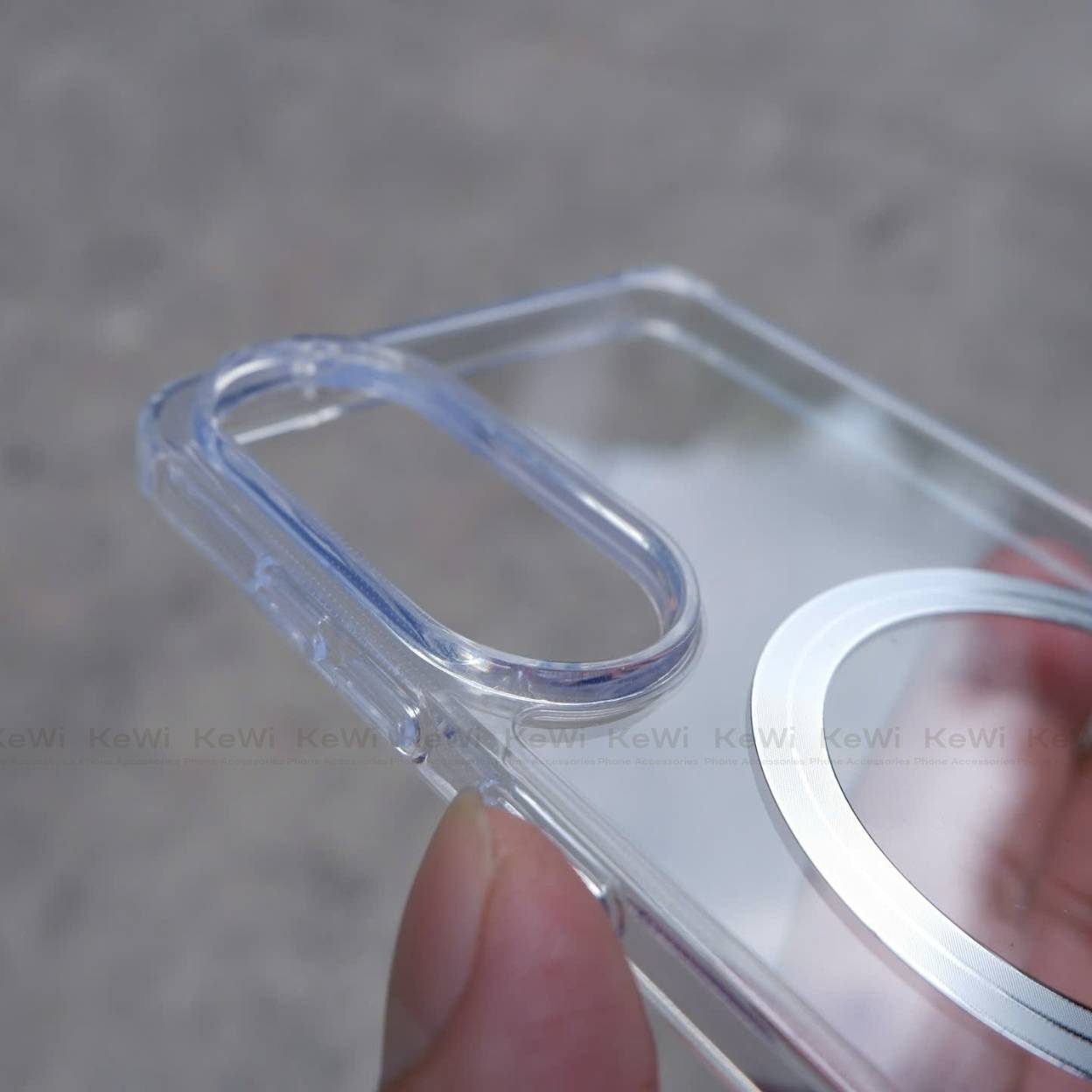 Ốp lưng trong suốt Dux Ducis Samsung Galaxy S25 Edge hỗ trợ sạc MagSafe
