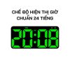 Đồng hồ LED treo tường 2804 hiển thị giờ, nhiệt độ, lịch