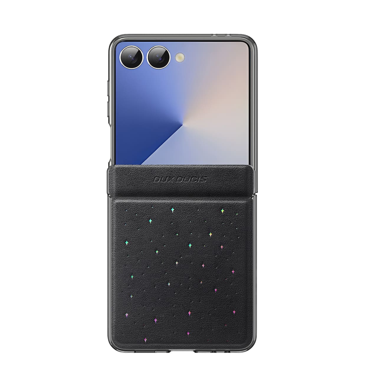 Ốp lưng Samsung Z Flip7 Dux Ducis STEX da PU ánh sao từ tính