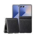 Ốp lưng Samsung Galaxy Z Flip7 cao cấp Dux Ducis STEX Da PU Họa Tiết Sao Lấp Lánh