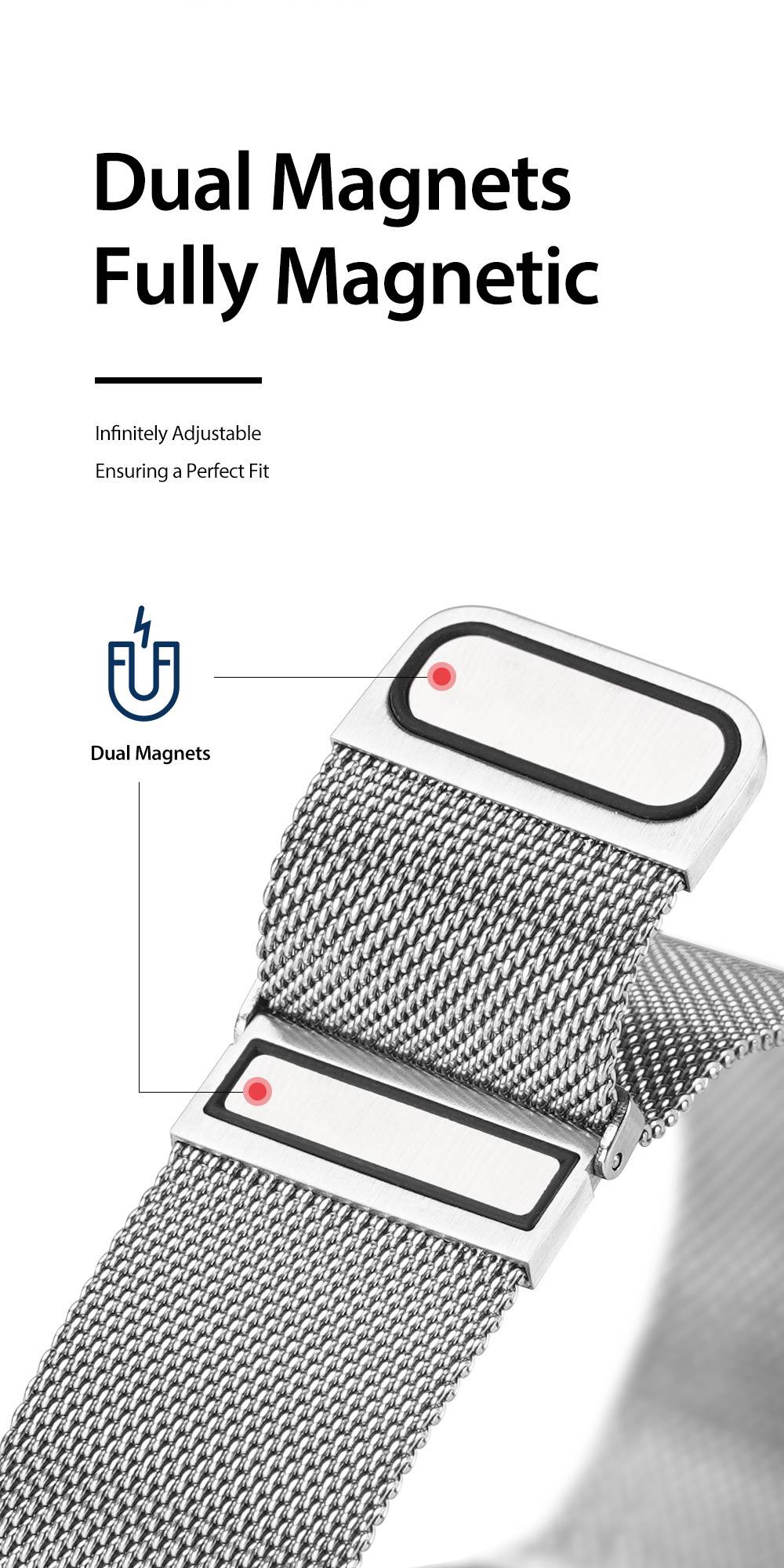 Dây đeo thép Milanese Dux Ducis cho Samsung Galaxy Watch