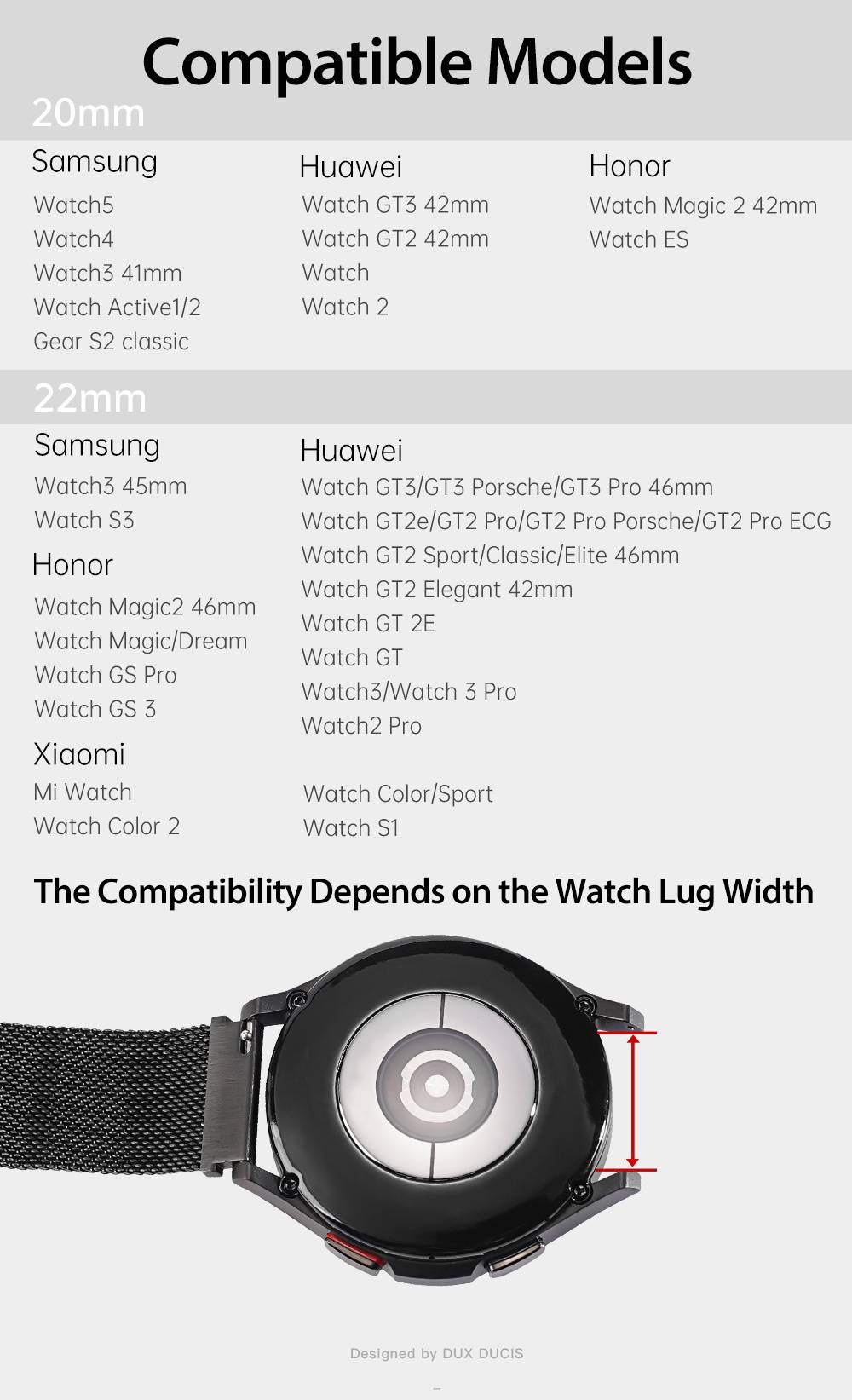 Dây đeo thép Milanese Dux Ducis cho Samsung Galaxy Watch