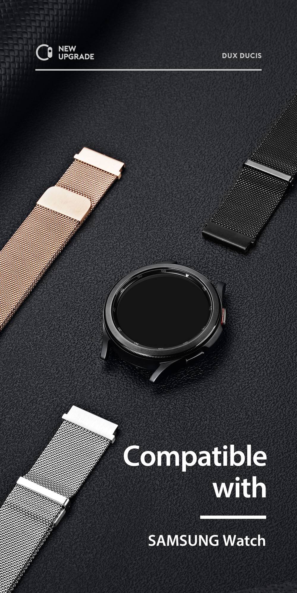 Dây đeo thép Milanese Dux Ducis cho Samsung Galaxy Watch