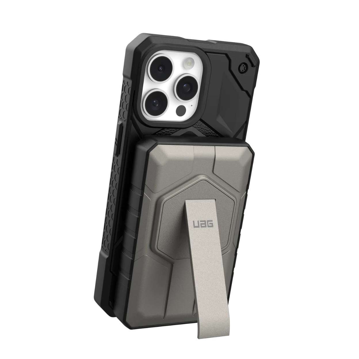 Sạc dự phòng không dây UAG SRGE Rugged 10000mAh hỗ trợ MagSafe, có chân đế
