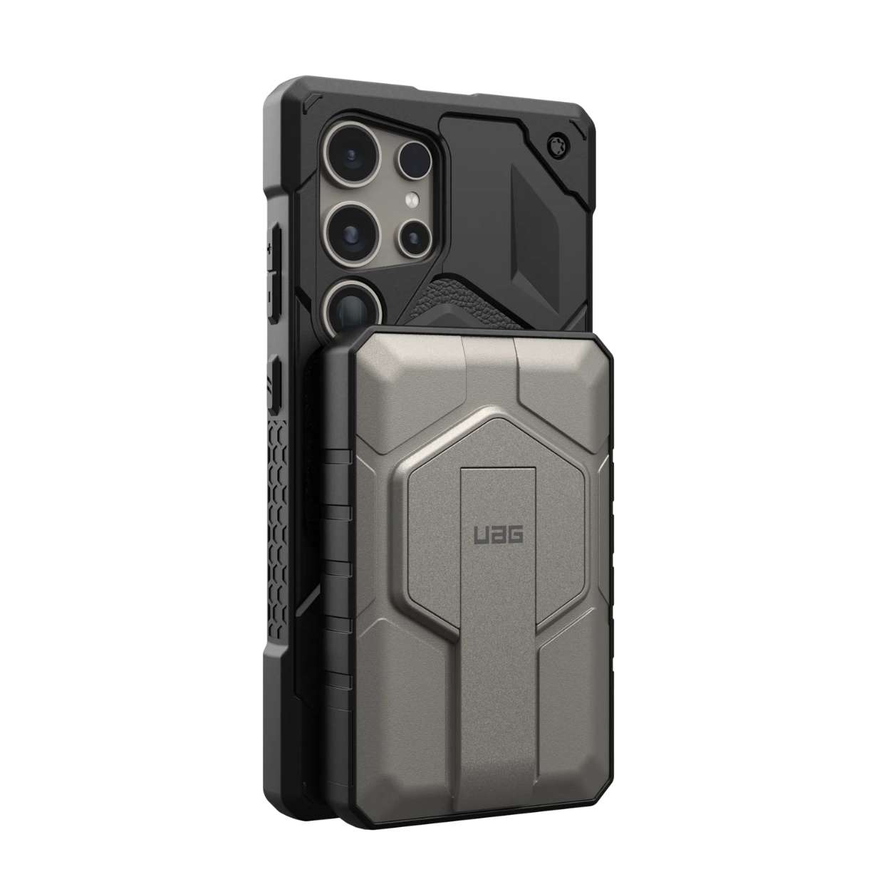 Sạc dự phòng không dây UAG SRGE Rugged 10000mAh hỗ trợ MagSafe, có chân đế