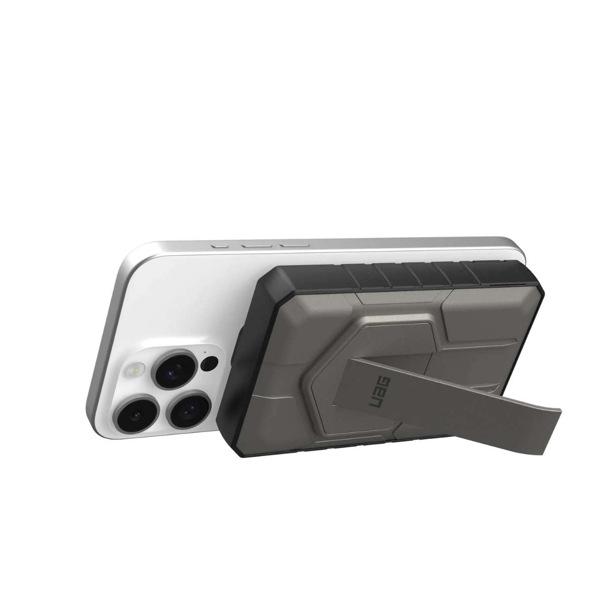 Sạc dự phòng không dây UAG SRGE Rugged 10000mAh hỗ trợ MagSafe, có chân đế
