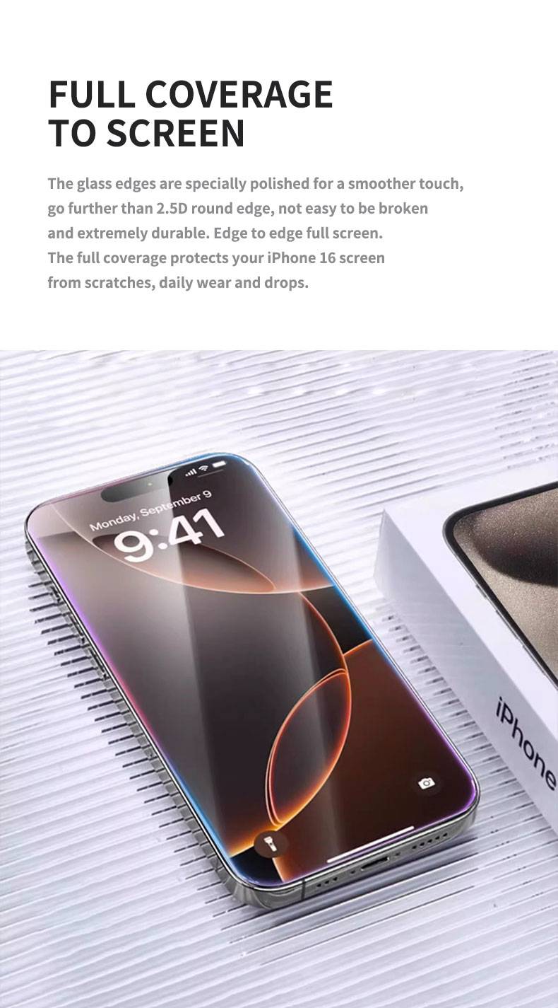 Kính cường lực Mipow Kingbull Ultra Clear cho iPhone 17 Pro Max 17 Pro không viền