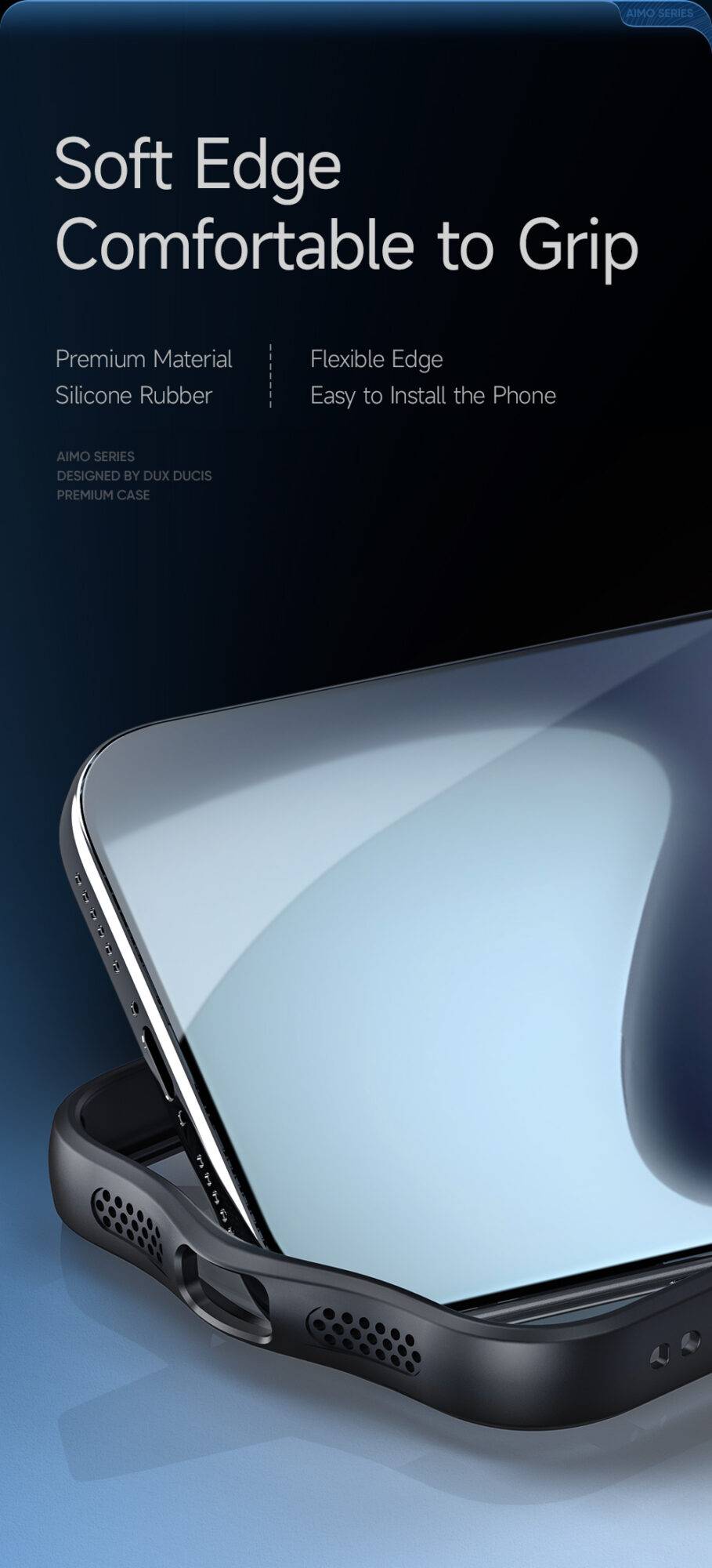 Ốp lưng Dux Ducis AIMO Series cho iPhone 17 / 17 Air / 17 Pro / 17 Pro Max – chống sốc, chống vân tay, chống ố vàng
