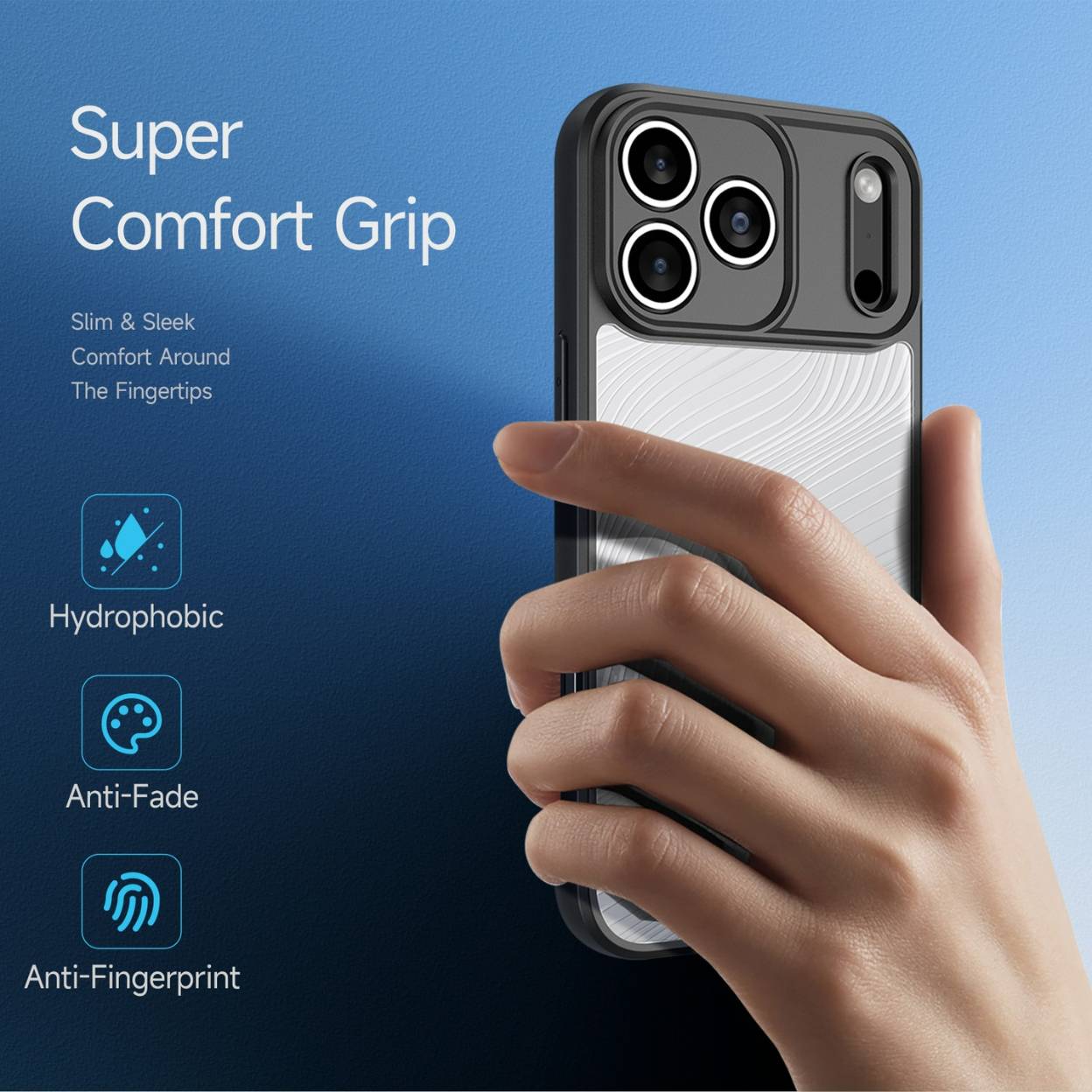 Ốp lưng Dux Ducis AIMO Series cho iPhone 17 / 17 Air / 17 Pro / 17 Pro Max – chống sốc, chống vân tay, chống ố vàng
