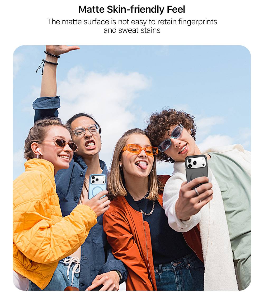 Ốp lưng iPhone 17 Series Magnetic Dux Ducis YIND chống vân tay, chống sốc, viền nhô bảo vệ camera