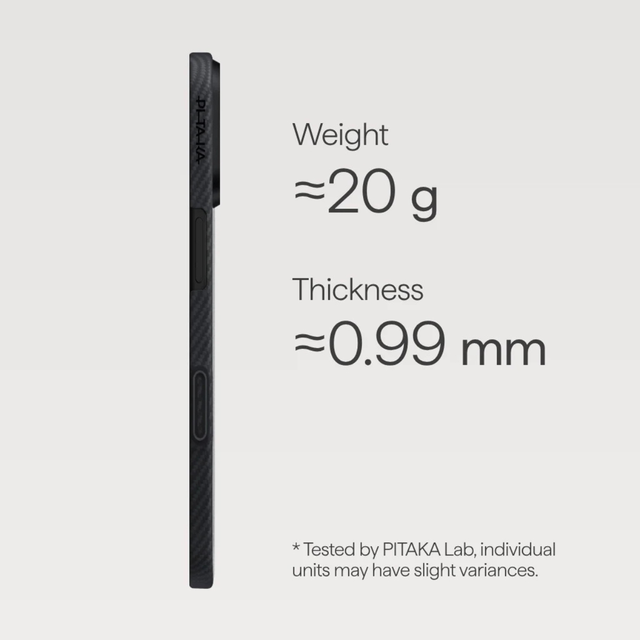 Ốp lưng Pitaka iPhone 17 Ultra Slim with PitaTap siêu mỏng nhẹ, aramid bền chắc, hỗ trợ Magnetic