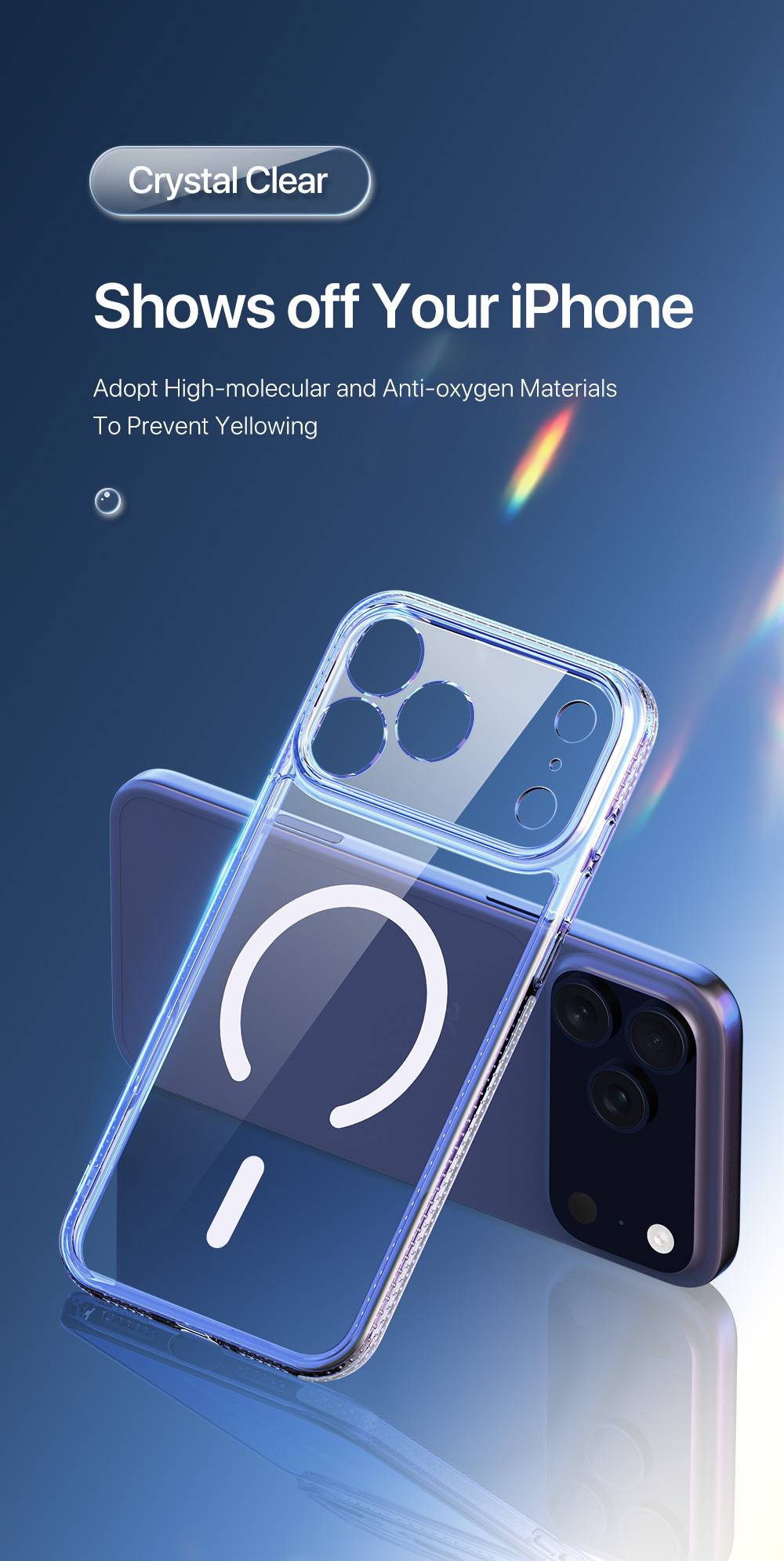 Ốp lưng trong suốt Magnetic Dux Ducis Clin Mag cho iPhone 17 Pro Max / 17 Pro / 17 Air / 17