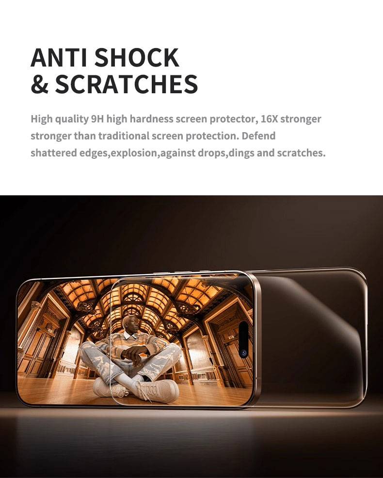 Cường lực chống phản quang Mipow Kingbull iPhone 17 Series HD Anti-Reflection Silk