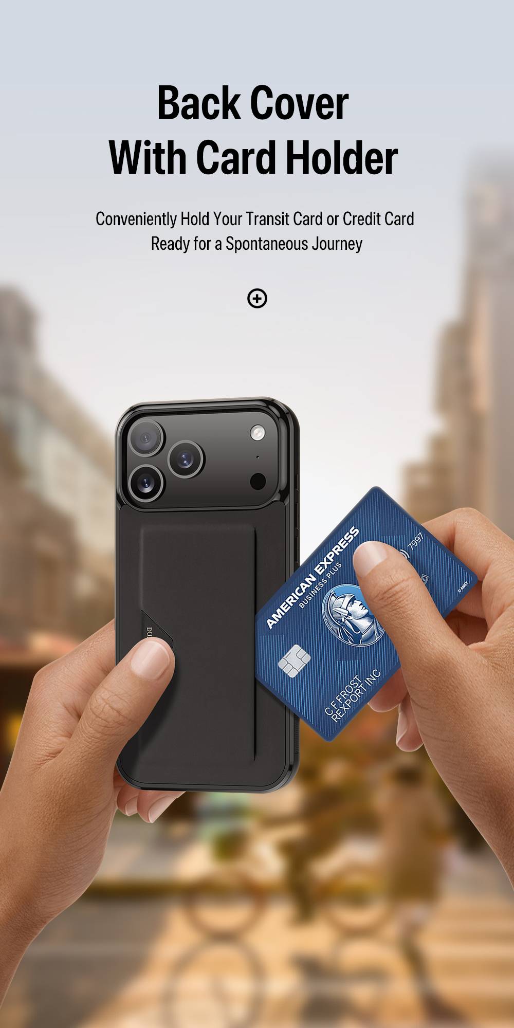 Ốp lưng Dux Ducis Pocard iPhone 17 kiêm ví thẻ