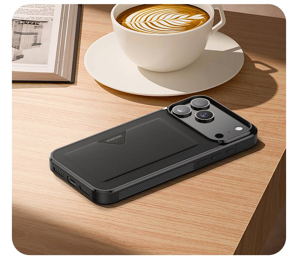 Ốp lưng Dux Ducis Pocard iPhone 17 kiêm ví thẻ