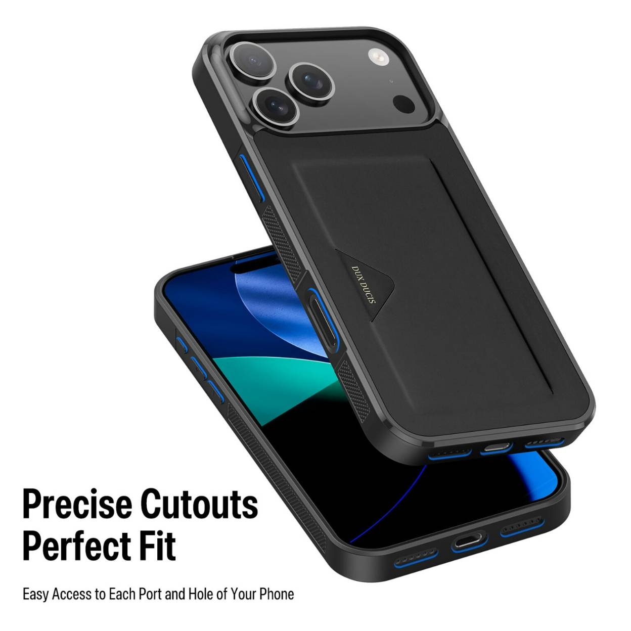 Ốp lưng Dux Ducis Pocard iPhone 17 kiêm ví thẻ