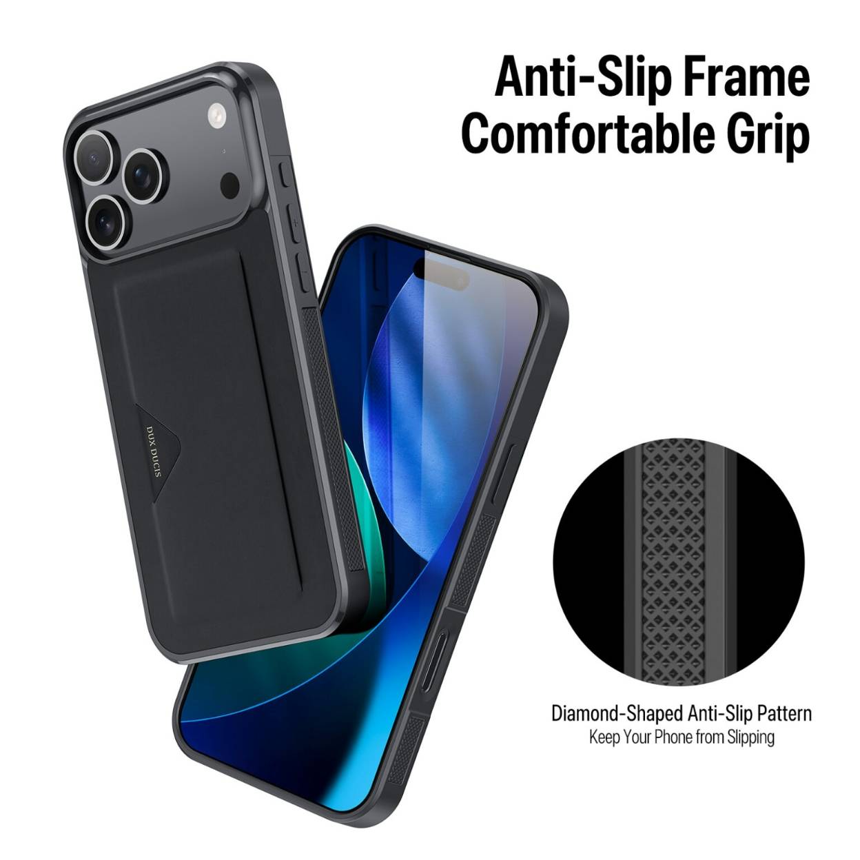 Ốp lưng Dux Ducis Pocard iPhone 17 kiêm ví thẻ