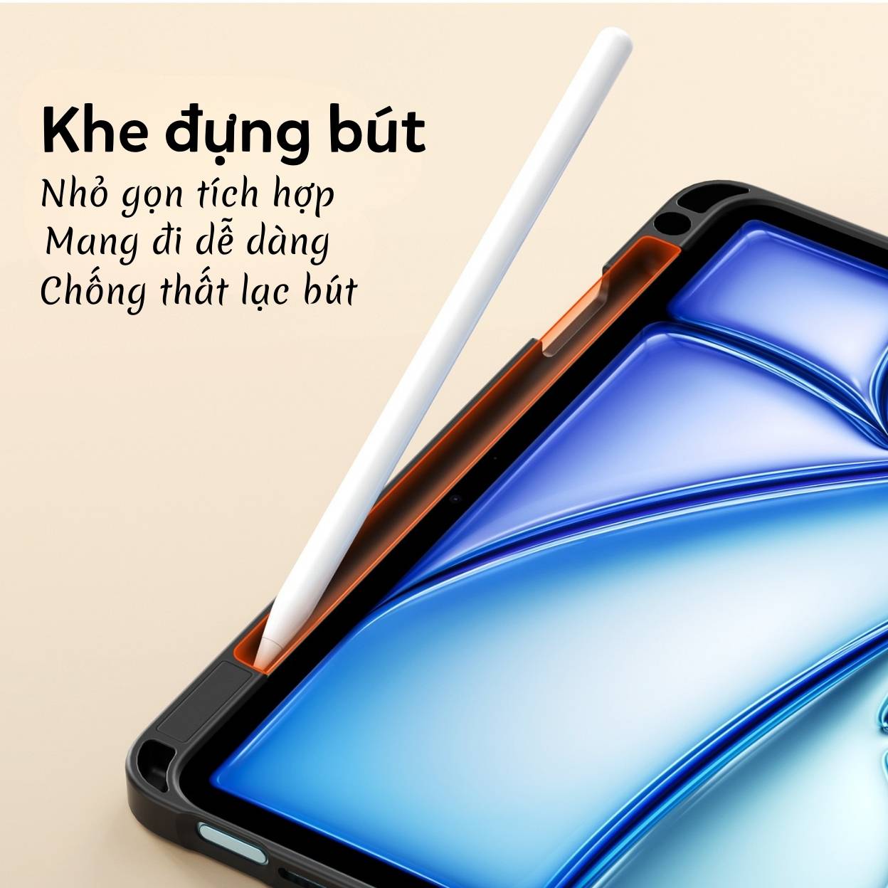 Bao da Dux Ducis iPad VERS Series kiêm giá đỡ và khe đựng Apple Pencil