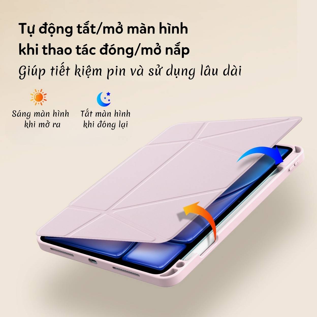 Bao da Dux Ducis iPad VERS Series kiêm giá đỡ và khe đựng Apple Pencil