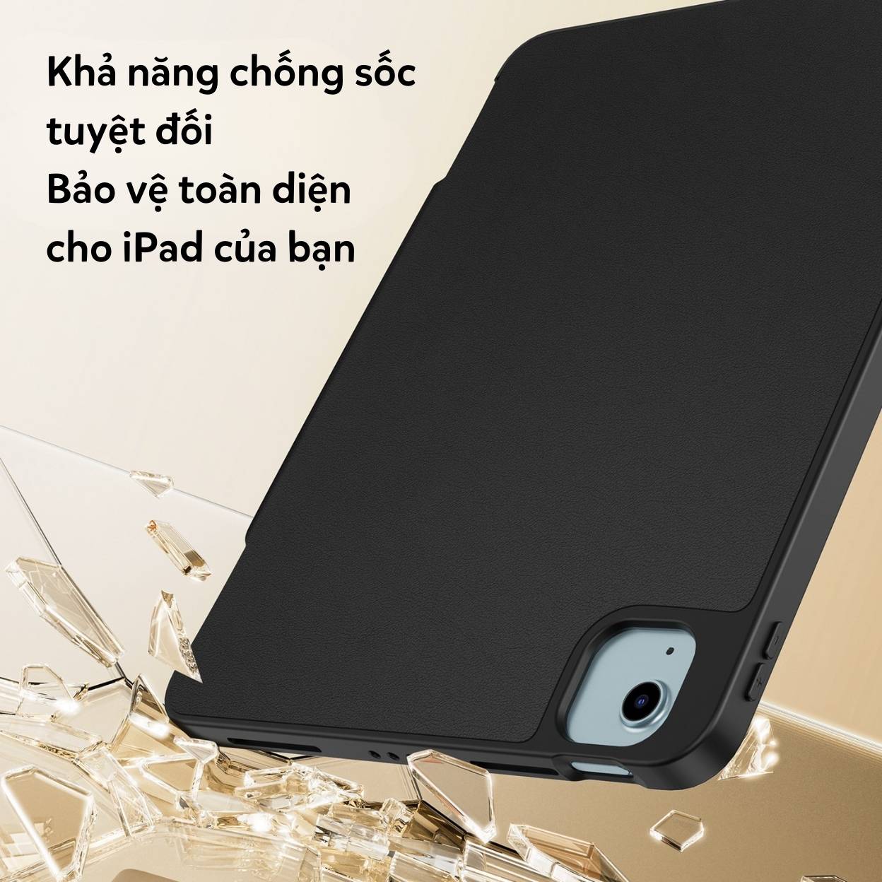 Bao da Dux Ducis iPad VERS Series kiêm giá đỡ và khe đựng Apple Pencil