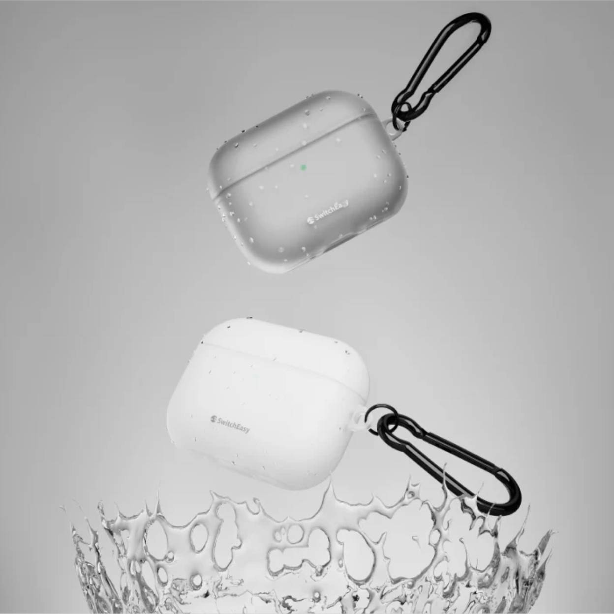 Ốp nhám mờ SwitchEasy Glaze Case cho AirPods Pro 3 kèm móc khóa kim loại