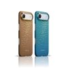 Ốp lưng Pitaka iPhone Air Ultra Slim với PitaTap, hỗ trợ MagSafe, hoàn thiện sợi aramid màu Gold và Blue
