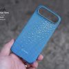 Ốp lưng Pitaka iPhone Air Ultra Slim với PitaTap, hỗ trợ MagSafe, hoàn thiện sợi aramid màu Gold và Blue